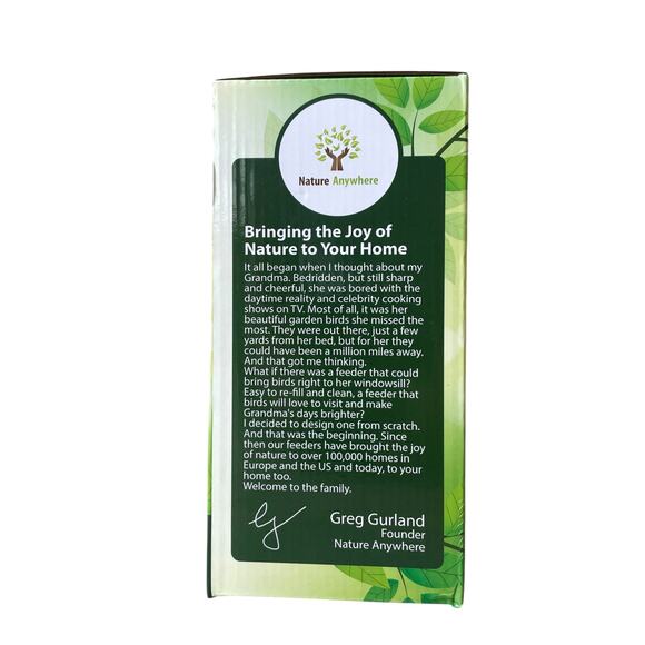 Nature Anywhere Birds-I-View Acrylic Window Bird Feeder for Outdoor New In Box - Picture 8 of 13